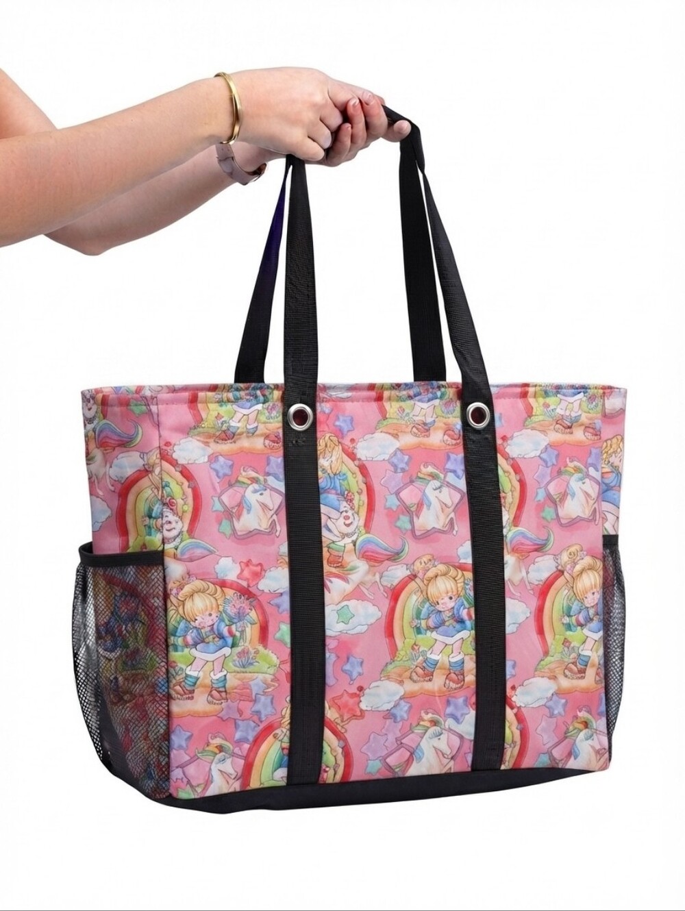 Collapsible Tote Bag: RAINBOW GIRL